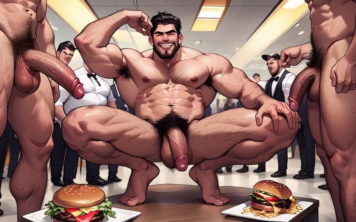 Boycum: Ai show-fick mit großem schwanz