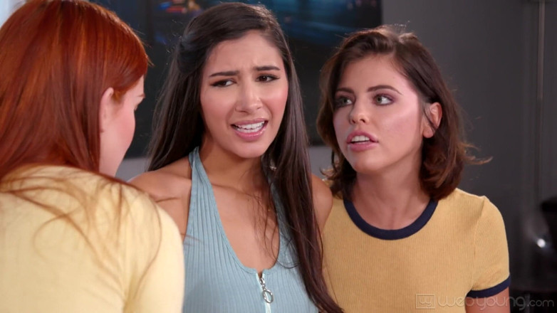 Web Young: Sexy Maya Kendrick Teaches Adriana Chechik & Gianna Dior Erotic Lesbian...