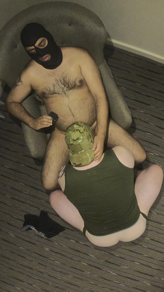 uktattooedchub74: Army Recruit Suck and Fuck Part One