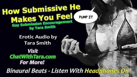 Audio only - how submissive he makes you feel bottom boy encouragement erotic audio by Tara Smith