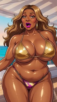 Sexy Black Women in Bikinis
