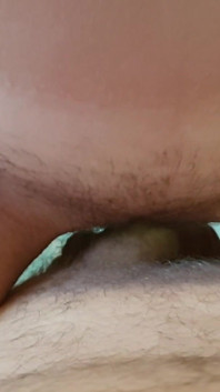 Hairy Pussy Teasing, Grinding Dick Then I Ride Him