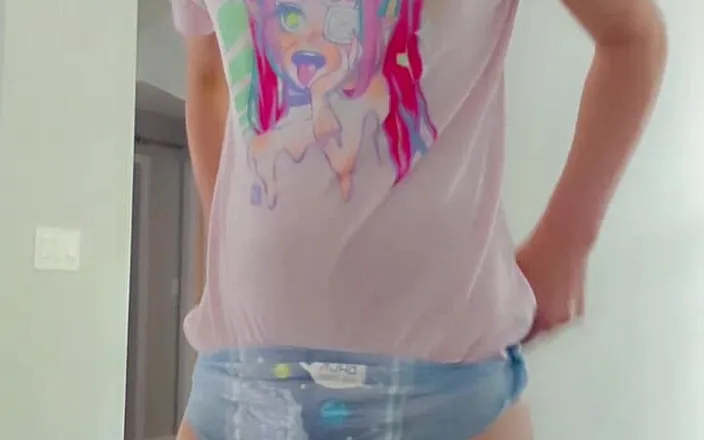 Kinkytwinkpamps: Femboy Shows off His Chastity Cage