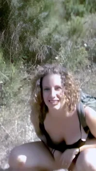 Anna: Anna Peeing in the Woods