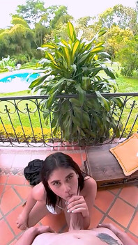 Big ass Latina nastolatka POV sex