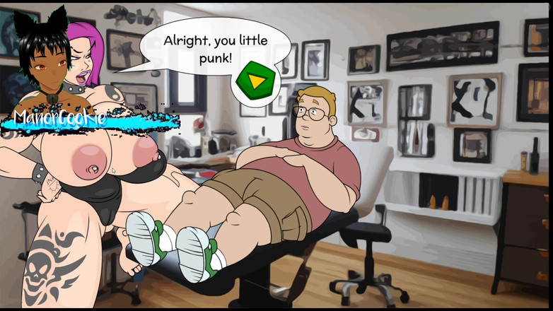 Manor Cookie: Potetované potěšení 2 - Ona je tak dominující a podívejte se na...