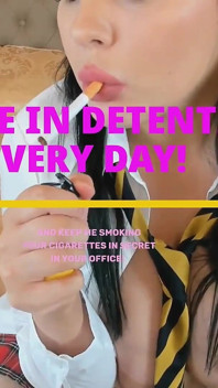 Caught in Uniform: Smoking, Teasing & Bribery