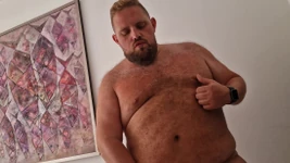 Hairy Bear Fucks My Ass and Mouth with His Fat Cock (part 1)
