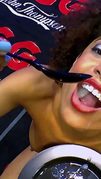 Ggg - Curly Ebony Slut Fucked Hard by Multiple Cocks and Covered in Cum