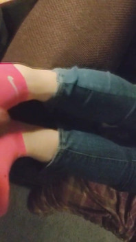 Rosa sexig No-show Ankel Nike Socks Footjob Sockjob - Sock Handjob Blue Ankle Socks Cum