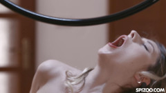 Spizoo: Rebecca Volpetti fucks a big cock while aerial hooping