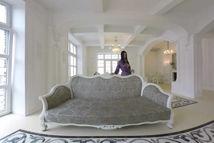 StasyQVR: 큰 젖탱이의 갈색 머리