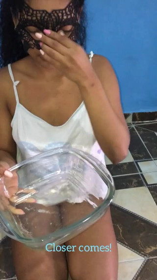 Thumbnail of Submissive Stepdaughter Playing Like a Puppy and Drinking Her Own and Her Owner's Piss (urine)