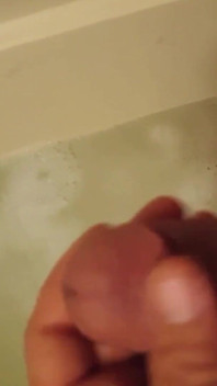 My Chubby Buddy Can’t Resist Stroking His Rock-hard Dick in the Steamy Shower-moaning Loud as He Shoots Out a Thick Load of Cum