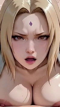 Naruto tsunade gangbang milf con tette grandi - sovraccarico di doppie penetrazioni e bukkake