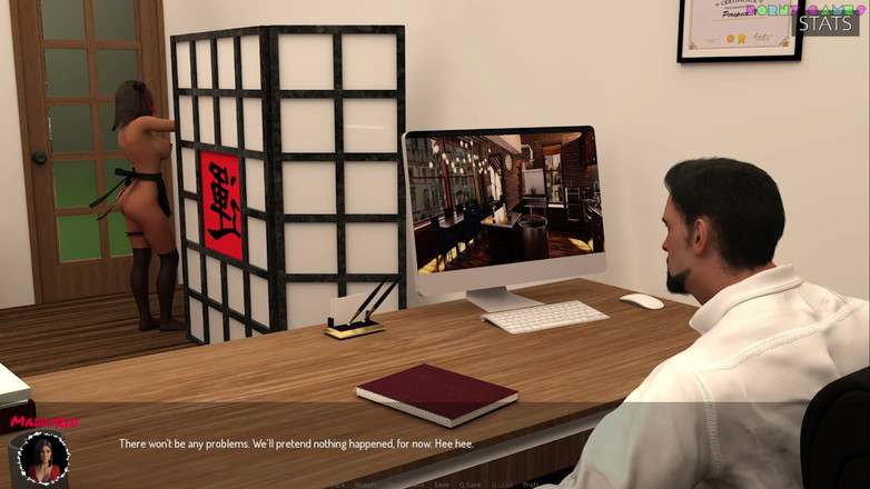 Porny Games: Lékařská speciální péče od 10ki - nadržený pacient kouří doktor pod tabulkou 3