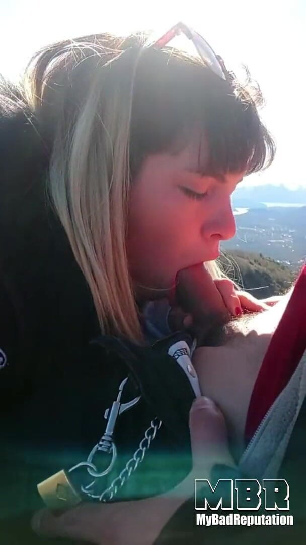 My bad reputation: Blowjob, sex und creampie in der cable car und hill...