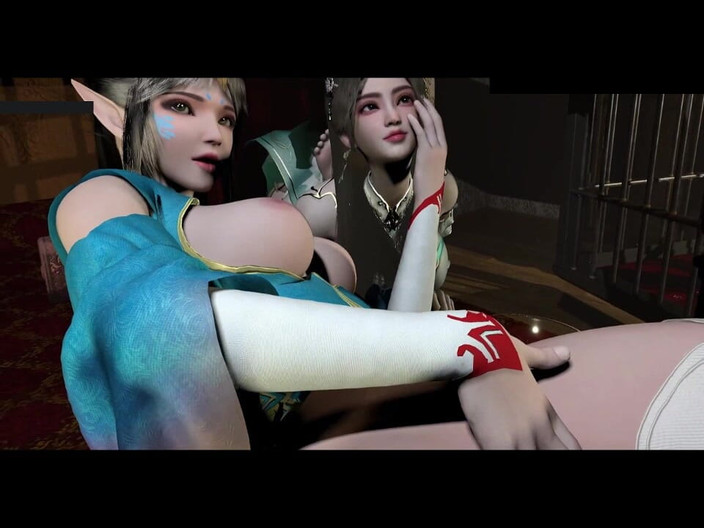 X Hentai: 像素化诱惑：大屁股发光 - 3D 动画成人动漫