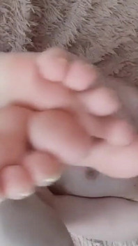 Dulces dedos de los pies y juego de coño