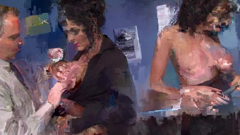 The Window of Sex: Le ragazze dell'ufficio scena 2_two segretarie formose in lingerie fare sesso...
