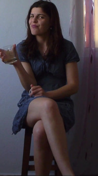 Sexy Teen and Juice to Make Her Bladder Bulge