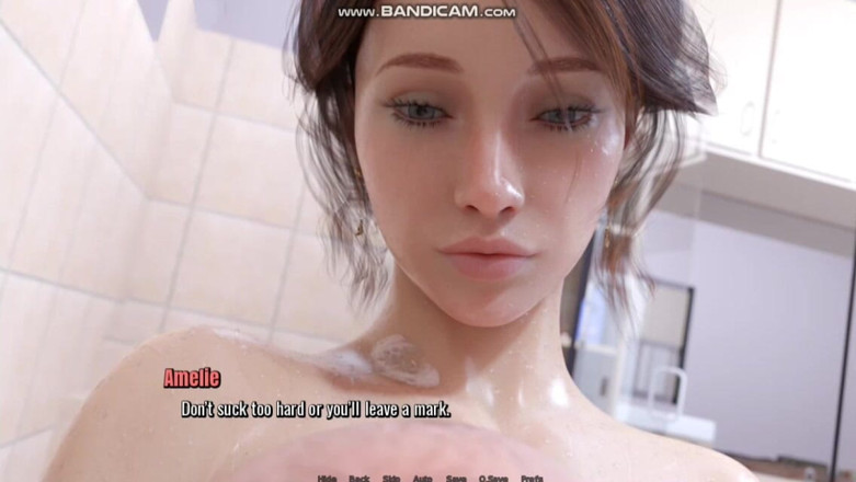 Divide XXX: Problémy se srdcem - Moje milovaná tetička Amelie Lewd sprcha