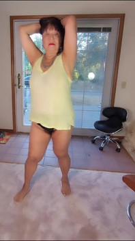 Undressing so You Can See My New Thong Panty! the Thongs Fits Way Into My Butt Crack That It Hurts to Pull It Out!
