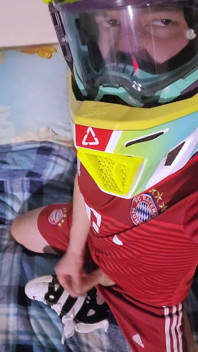 Young Football Player Jerks off and Cums on Sneakers