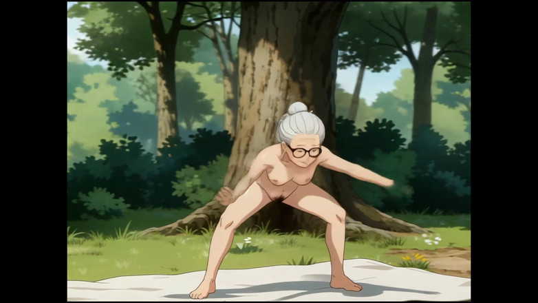 Narata12: Starší Žena - Jóga V Lese