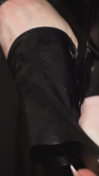 Rubber Catsuit Sweat Worship CFNM