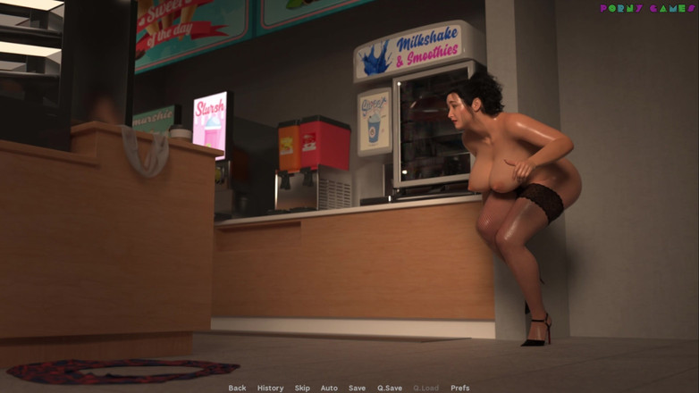 Porny Games: Exibitionist Wife by Wihte Foam - Nocturnal Stroll, Naked on the...