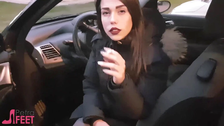 Smokin Fetish: Outdoors smoking with sweet Petra