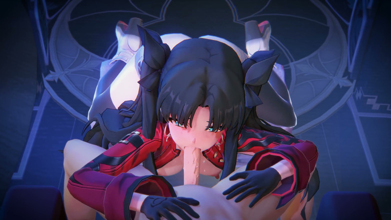 NSFWOtaku: Fate Grand Order - Rin Tohsaka, sexe passionné avec Caelus - Animations...