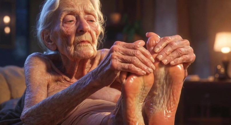 Anime Hentai: Beaux gros pieds ridés huilé - huile dégoulinante des orteils, massage...