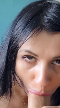 I Sucked a Big and Thick Dick and Took a Portion of Hot Cum in My Mouth