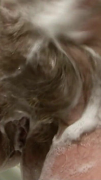 Blonde Granny Evelin with Extremely Hairy Pussy Fucked by Black Fat Cock in Interracial