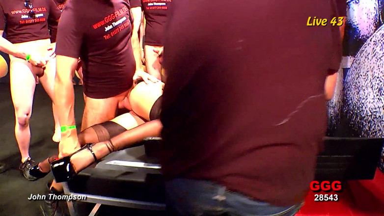 German Hardcore Gangbang GGG: Pretty Teen Babe in Bukkake Gangbang Ggg John Thompson