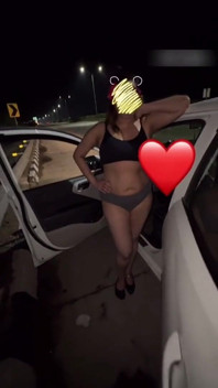 Desi Wife Flashing to Truckers and Sucking on Highway