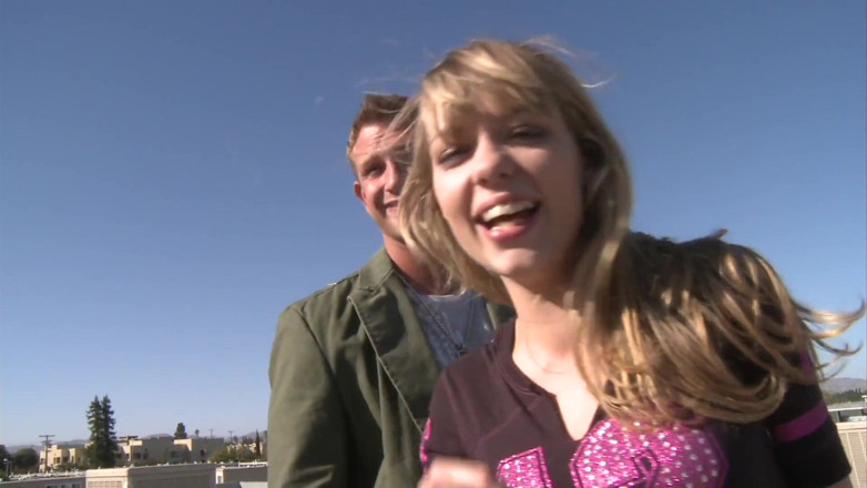 Dirty fantasy: Hot Teen Fucks Her Stepbrother on the Dorm Roof