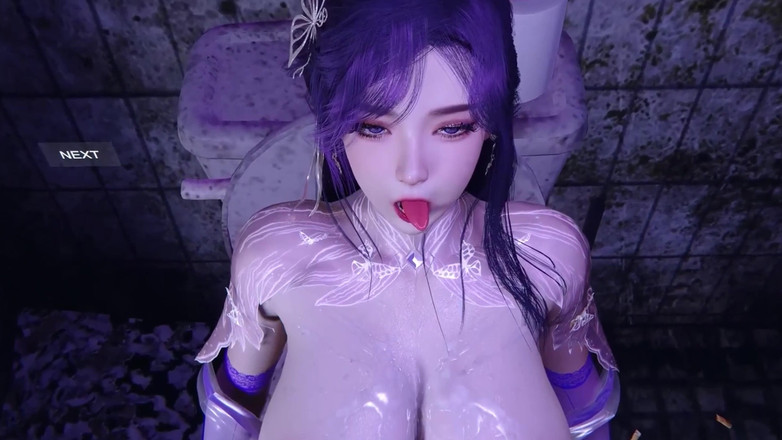 Why fuck so hard: 3D, une jolie salope mince en cosplay nue son corps...