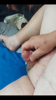 Cum Shot with Toy in Ass