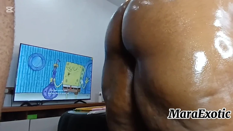 Mara Exotic: Ebony BBW MILF BBC Standing Doggystyle Backshots