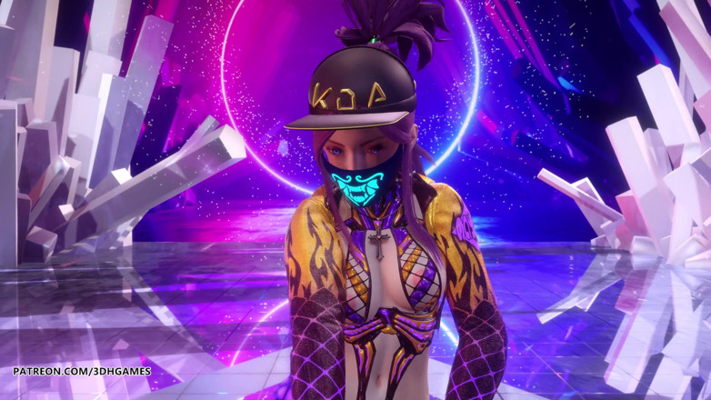 3D-Hentai Games: [mmd] (g)i-dle - tomboy ateşli striptiz dansı ahri akali evelynn kaisa league...