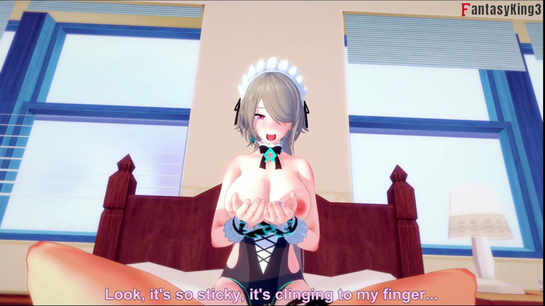 Fantasy king: Rita Rossweisse sexig hembiträde knullas - Honkai Impact