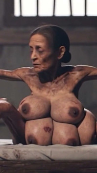 Old Granny with 6 Breasts in Bondage - Extremely Horny & Cumming Hard (ai)