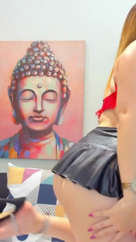 Blonde Sexy Anal Masturbatuion