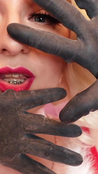 Videoclip Asmr: Mănuși de cauciuc.. Auzi sunete uimitoare și relaxează-te! Starea de spirit de Crăciun! Arya Grander -sfw vid gratuit