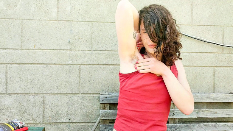 Sara B: Hairy armpit fetish