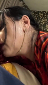Kırmızı naylon tulum fetişi - am frikik azdırma, derin sakso ve deli gömleğime boşalma