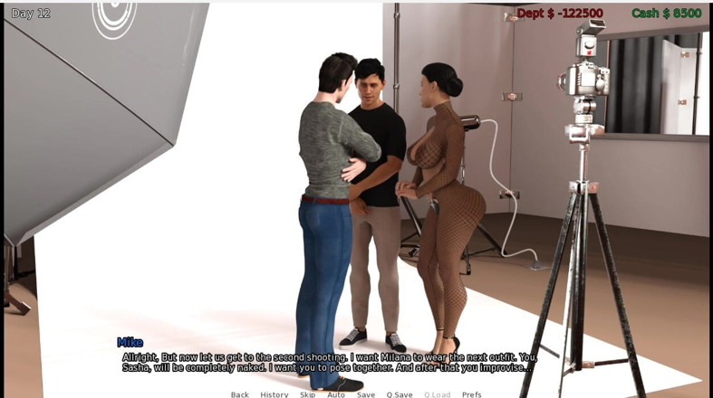 XXX Games Bunk: 罪恶的成功 - 游戏玩法 - 角色扮演 - 禁忌 - Mike Studio的 - 内衣第一次拍摄
